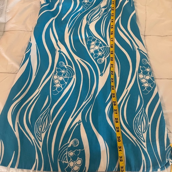 Lily Pulitzer Resort White Joe Fish Delia Shift Dress - Picture 6 of 6